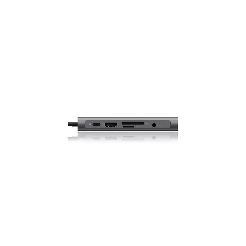 ICY BOX IB-DK4040-CPD Laidinė USB 3.2 Gen 1 (3.1 Gen 1) Type-C dokų stotelė, antracito, juoda