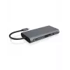 ICY BOX IB-DK4040-CPD Laidinė USB 3.2 Gen 1 (3.1 Gen 1) Type-C dokų stotelė, antracito, juoda