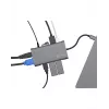 ICY BOX IB-DK4040-CPD Laidinė USB 3.2 Gen 1 (3.1 Gen 1) Type-C dokų stotelė, antracito, juoda