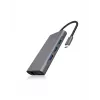 ICY BOX IB-DK4040-CPD Laidinė USB 3.2 Gen 1 (3.1 Gen 1) Type-C dokų stotelė, antracito, juoda