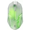 Laidinė žaidimų pelė DEFENDER Cyber MB-560L — optinė 1200 DPI, abirankė, USB Type-A, balta, 1,5 m laidas
