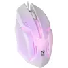 Laidinė žaidimų pelė DEFENDER Cyber MB-560L — optinė 1200 DPI, abirankė, USB Type-A, balta, 1,5 m laidas