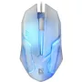 Laidinė žaidimų pelė DEFENDER Cyber MB-560L — optinė 1200 DPI, abirankė, USB Type-A, balta, 1,5 m laidas