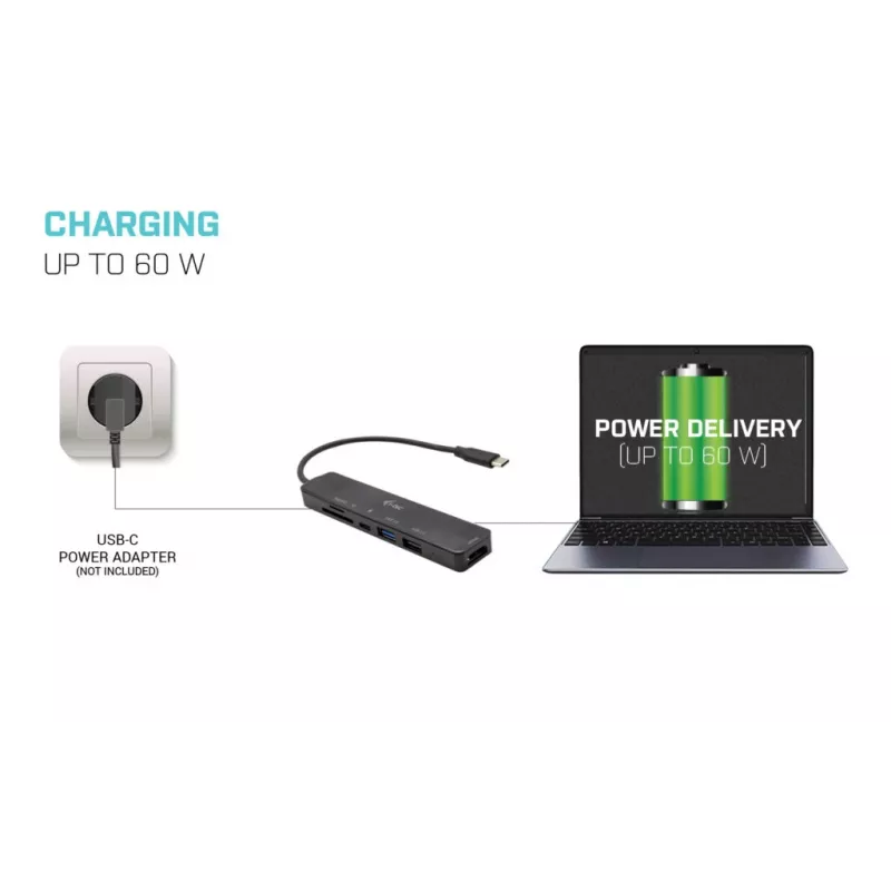 i-tec USB-C Travel Easy Dock 4K HDMI + maitinimo tiekimas 60 W