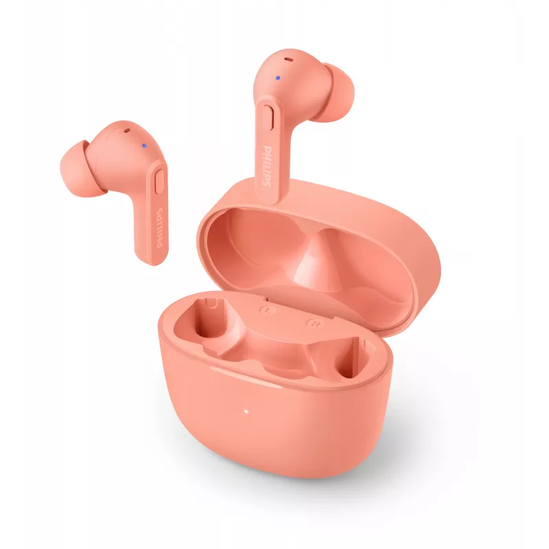 Philips 2000 serijos TAT2206PK/00 ausinės / ausinių rinkinys „True Wireless Stereo“ (TWS) į ausį, skirtos skambučiams / muzikai, „Bluetooth“, rožinės spalvos