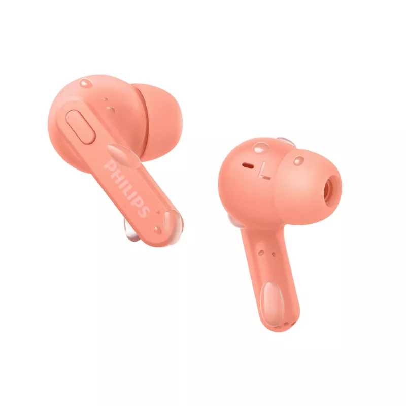 Philips 2000 serijos TAT2206PK/00 ausinės / ausinių rinkinys „True Wireless Stereo“ (TWS) į ausį, skirtos skambučiams / muzikai, „Bluetooth“, rožinės spalvos