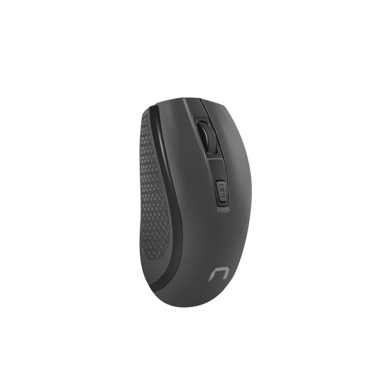 Belaidis optinis pelė NATEC Jay 2 RF — 2.4 GHz, 1600 DPI, abiem rankoms, 4 mygtukai, juoda