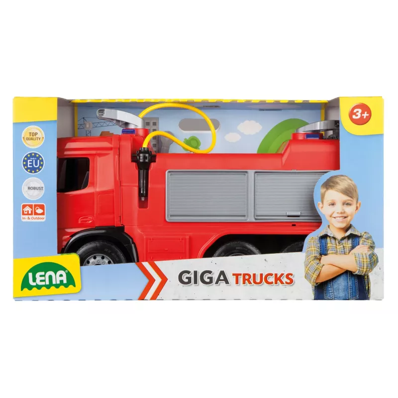 Lena GIGA TRUCKS Važiuojamasis gaisrinis automobilis Arocs, Gaisrinis automobilis, 3 m., Įvairiaspalvis