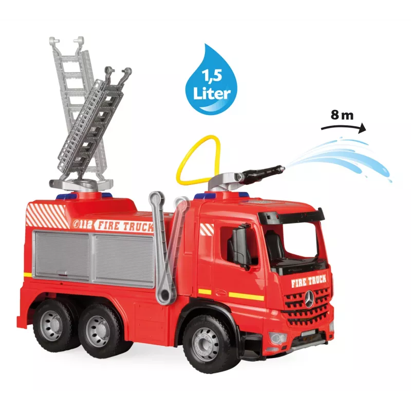 Lena GIGA TRUCKS Važiuojamasis gaisrinis automobilis Arocs, Gaisrinis automobilis, 3 m., Įvairiaspalvis