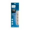 Apsaugos nuo viršįtampių įrenginys Philips SPN7040WA/60 4 kintamosios srovės lizdai 600 J 2 m baltas