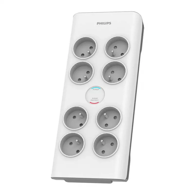 Philips SPN7080WA/60 apsaugos nuo viršįtampių lizdas baltas 8 kintamosios srovės lizdai 2 m