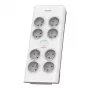 Philips SPN7080WA/60 apsaugos nuo viršįtampių lizdas baltas 8 kintamosios srovės lizdai 2 m