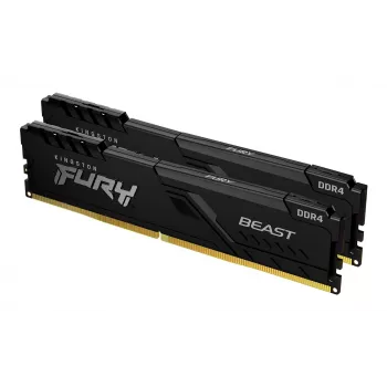 Kingston Technology FURY Beast 16GB 3200MT/s DDR4 CL16 DIMM (2 vnt. rinkinys) juoda