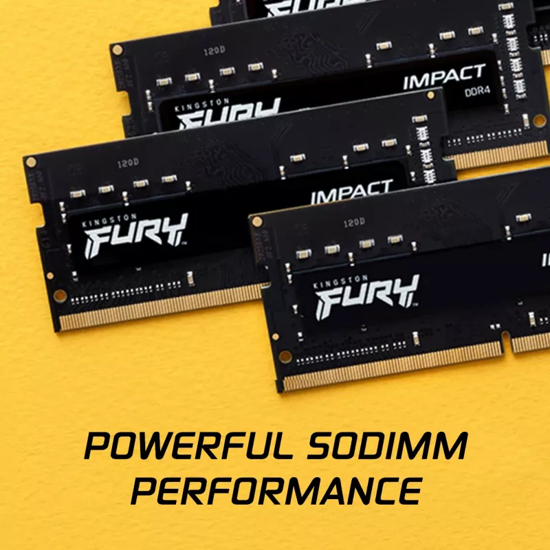 Kingston Technology FURY 16 GB 3200 MT/s DDR4 CL20 SODIMM Impact