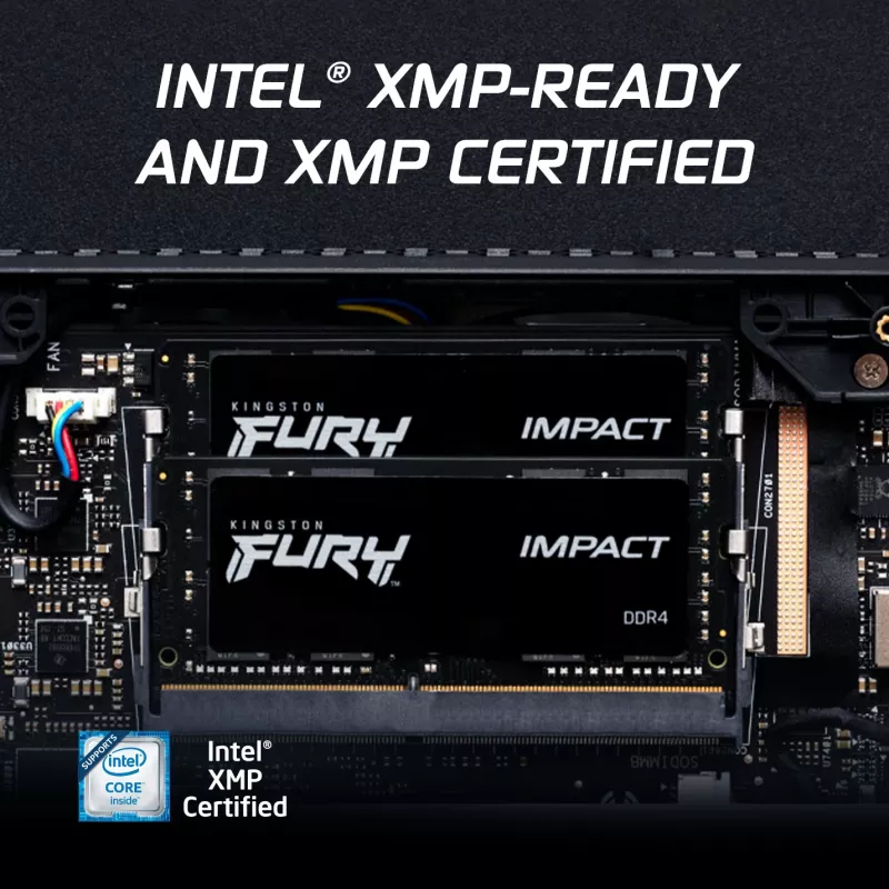 Kingston Technology FURY 16 GB 3200 MT/s DDR4 CL20 SODIMM Impact