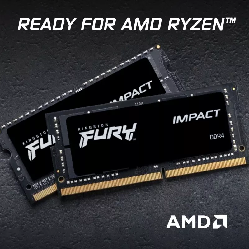 Kingston Technology FURY 16 GB 3200 MT/s DDR4 CL20 SODIMM Impact
