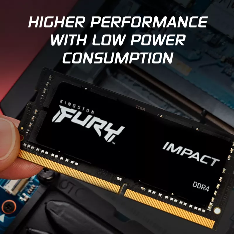Kingston Technology FURY 16 GB 3200 MT/s DDR4 CL20 SODIMM Impact