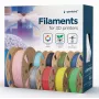 GEMBIRD PLA-PLUS filamentas, sidabrinis, 1,75 mm, 1 kg