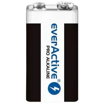 9 V šarminė baterija everActive EV6LR61-PRO, 9 V, 650 mAh, 26,4×48,5×16 mm, 1 vnt.