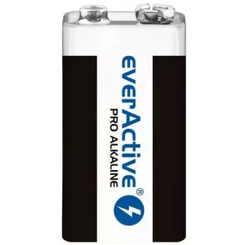 9 V šarminė baterija everActive EV6LR61-PRO, 9 V, 650 mAh, 26,4×48,5×16 mm, 1 vnt.