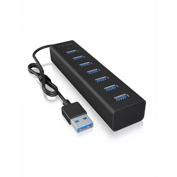 ICY BOX IB-HUB1700-U3 USB 3.2 Gen 1 (3.1 Gen 1) Type-A 5000 Mbit/s Juoda