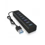 ICY BOX IB-HUB1700-U3 USB 3.2 Gen 1 (3.1 Gen 1) Type-A 5000 Mbit/s Juoda