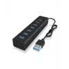 ICY BOX IB-HUB1700-U3 USB 3.2 Gen 1 (3.1 Gen 1) Type-A 5000 Mbit/s Juoda