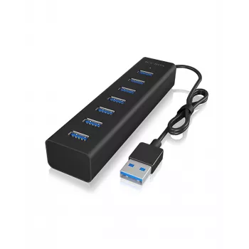 ICY BOX IB-HUB1700-U3 USB 3.2 Gen 1 (3.1 Gen 1) Type-A 5000 Mbit/s Juoda