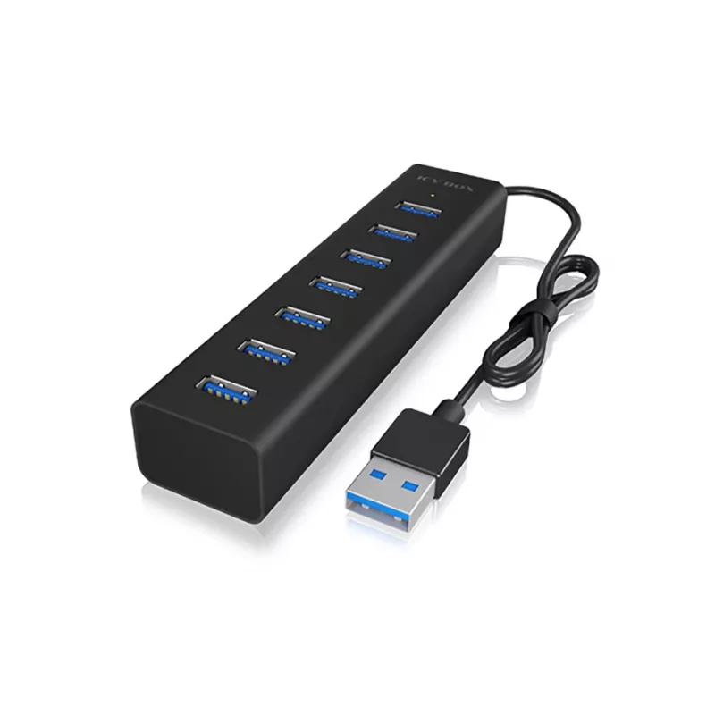 ICY BOX IB-HUB1700-U3 USB 3.2 Gen 1 (3.1 Gen 1) Type-A 5000 Mbit/s Juoda