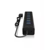 ICY BOX IB-HUB1700-U3 USB 3.2 Gen 1 (3.1 Gen 1) Type-A 5000 Mbit/s Juoda