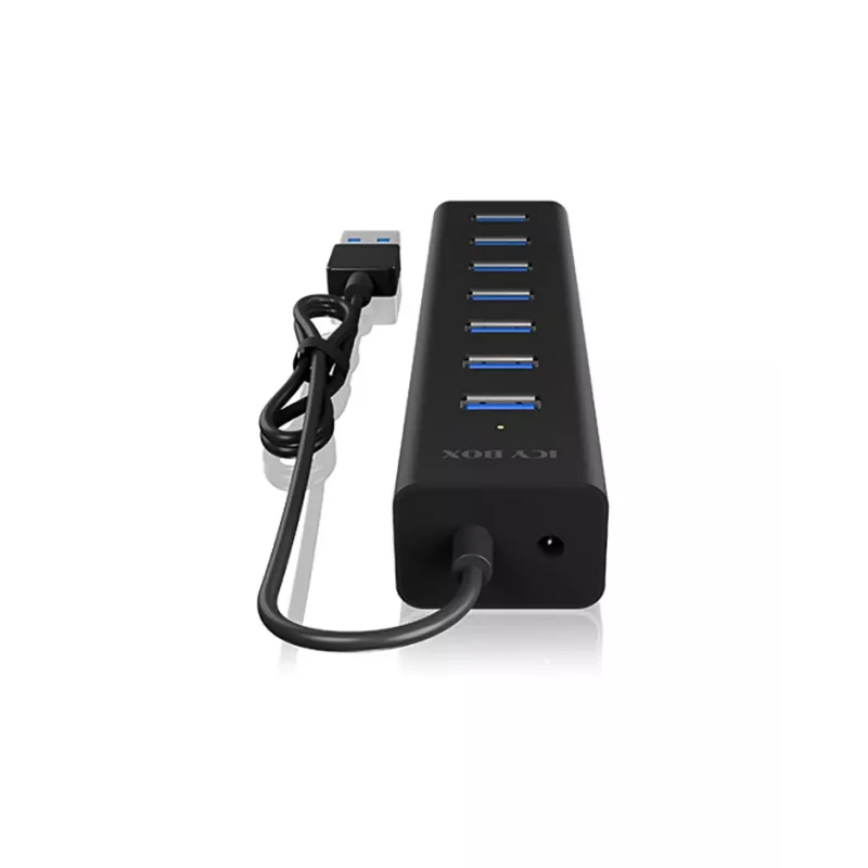 ICY BOX IB-HUB1700-U3 USB 3.2 Gen 1 (3.1 Gen 1) Type-A 5000 Mbit/s Juoda