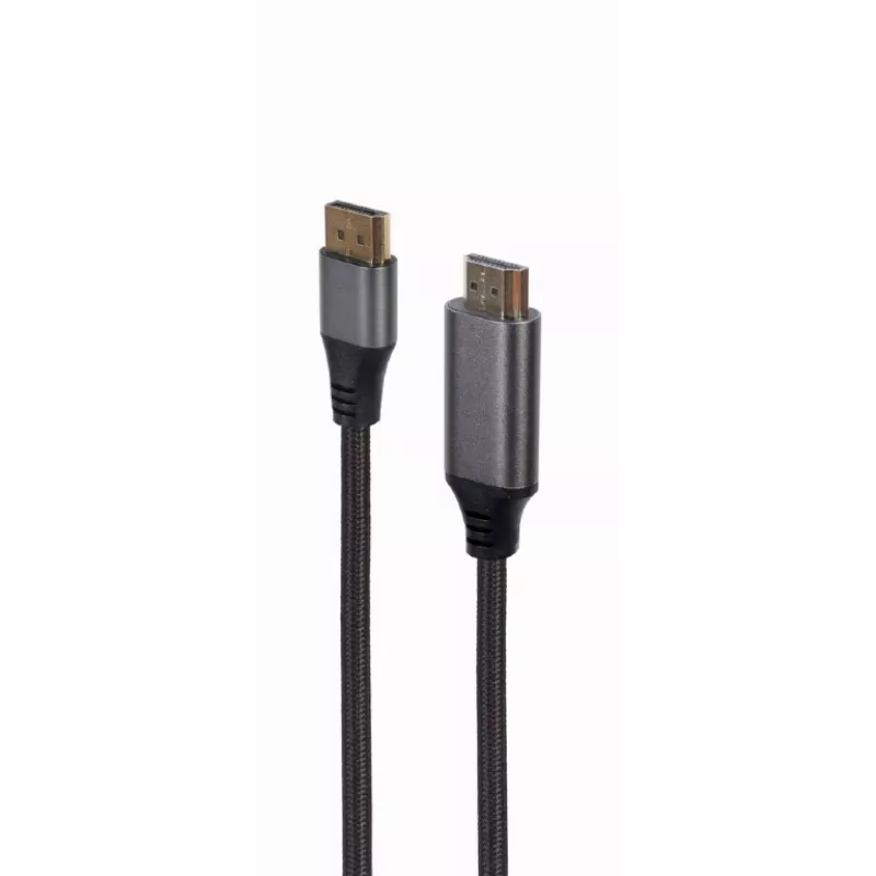 Vaizdo kabelio adapteris Gembird CC-DP-HDMI-4K-6 — DisplayPort į HDMI Type A, 1,8 m, 4K, juodas
