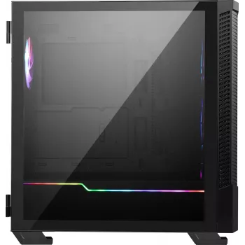 MSI MPG VELOX 100R vidutinio dydžio kompiuterio korpusas, E-ATX, grūdintas stiklas, 4x 120 mm ARGB ventiliatoriai, 2x USB 3.0 + 1x USB-C, 2x 3,5″ + 2x 2,5″ įlankos, juodas
