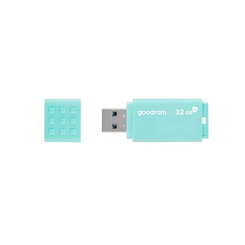 USB atmintinė GOODRAM UME3 32 GB USB Type-A 3.2 Gen 1 — turkio spalvos, 60 MB/s skaitymas, 20 MB/s rašymas