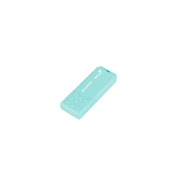 USB atmintukas GOODRAM 64 GB USB Type-A 3.2 Gen 1 UME3, turkio spalvos, skaitymo greitis 60 MB/s, rašymo greitis 20 MB/s