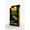 Prijungimo adapteris Gembird A-CMU3-LAN-01 — USB-C 3.2 Gen 1, 1× Gigabit LAN, 3× USB-A, metalinis korpusas, pilka