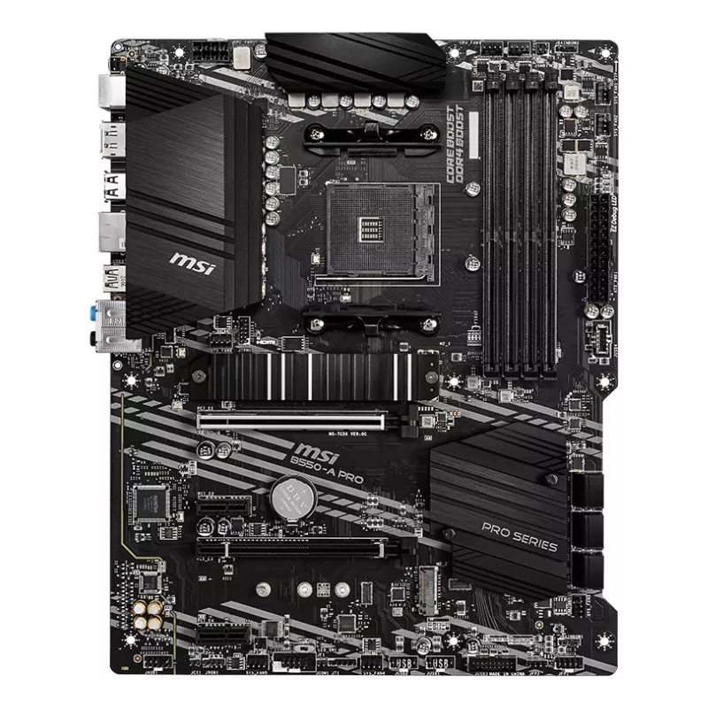 MSI B550-A PRO pagrindinė plokštė AMD B550 lizdas AM4 ATX