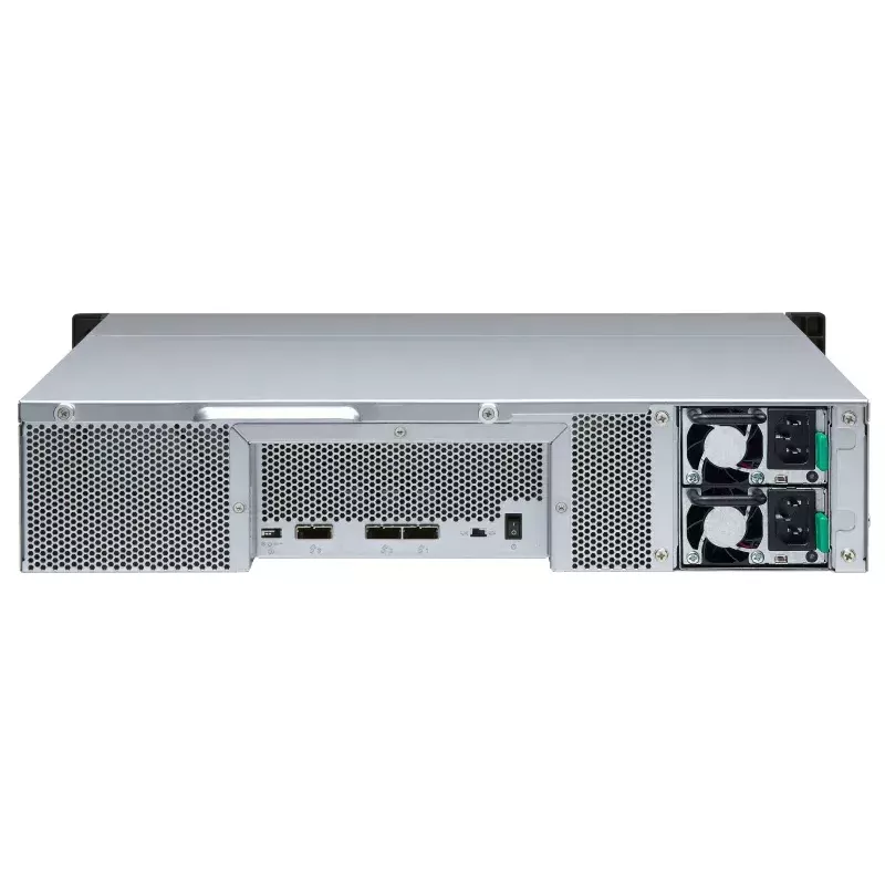 QNAP TL-R1200S-RP diskų talpyklos korpusas HDD/SSD korpusas Juoda, Pilka 2.5/3.5 colio
