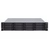 QNAP TL-R1200S-RP diskų talpyklos korpusas HDD/SSD korpusas Juoda, Pilka 2.5/3.5 colio