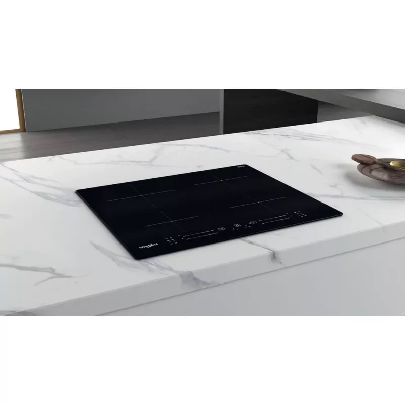 Whirlpool WS S4060 BF Black įmontuojama 60 cm zoninė indukcinė kaitlentė 4 zonos