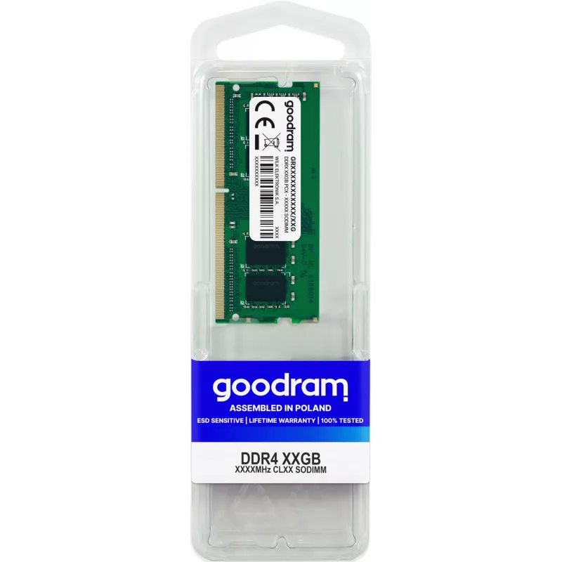 Goodram GR3200S464L22/32G atminties modulis 32 GB 1 x 32 GB DDR4 288 kontaktų DIMM