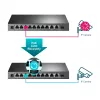 Valdomas jungiklis TP-Link TL-SG1210MPE 10 prievadų Gigabit su 8 prievadais PoE+