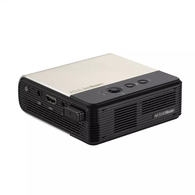 ASUS ZenBeam E2 standartinio projekcijos projektorius 300 ANSI liumenų DLP WVGA (854x480) Juoda, Auksinė
