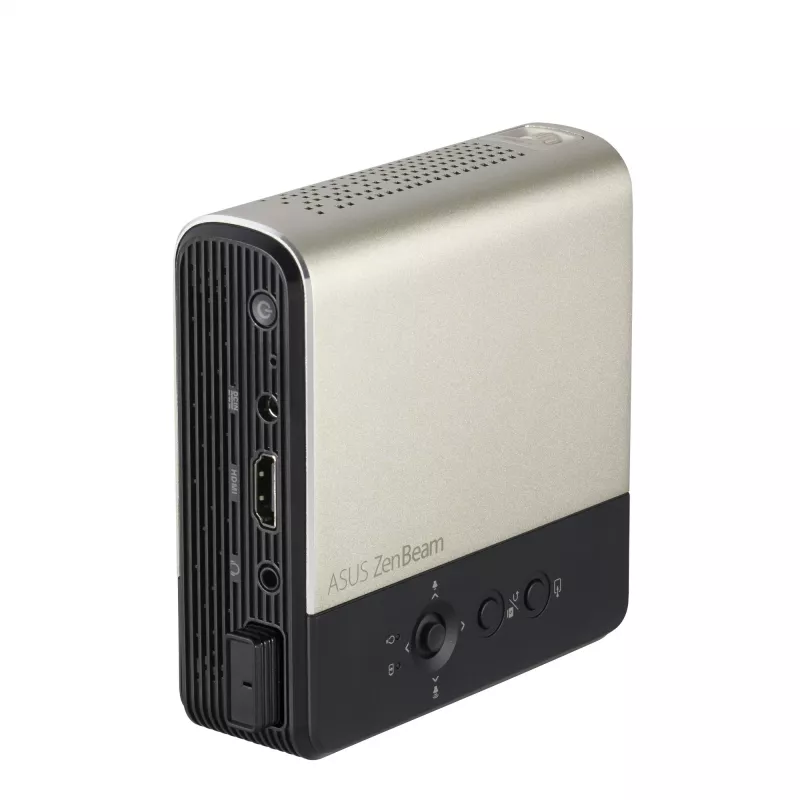 ASUS ZenBeam E2 standartinio projekcijos projektorius 300 ANSI liumenų DLP WVGA (854x480) Juoda, Auksinė