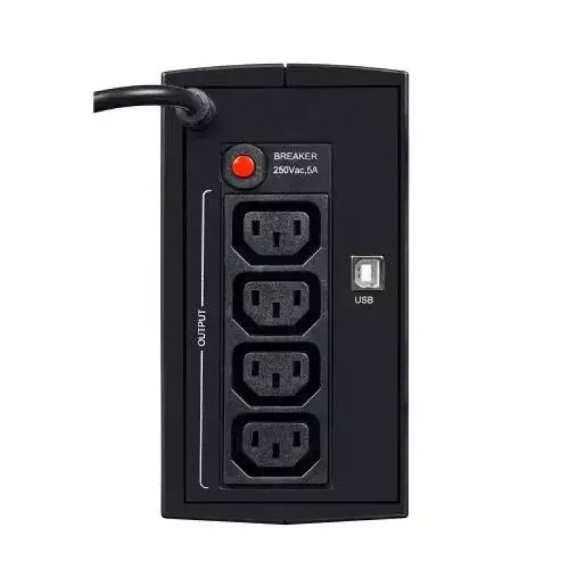 Uninterruptible Power Supply EVER DUO 550 PL AVR USB 550VA, 0,55 kVA / 330 W, Line-Interactive, 3×C13 lizdai, 12V 5Ah baterija