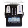 Baterijų įkroviklis everActive NC-3000 — universalus AA/AAA/C/D (4 celių) įkroviklis, juodas, 100–240 V