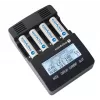 Baterijų įkroviklis everActive NC-3000 — universalus AA/AAA/C/D (4 celių) įkroviklis, juodas, 100–240 V