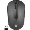 Belaidė optinė pelė DEFENDER HIT MM-495 RF, ambidekstrinė, 1600 DPI, USB RF imtuvas, juoda