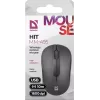 Belaidė optinė pelė DEFENDER HIT MM-495 RF, ambidekstrinė, 1600 DPI, USB RF imtuvas, juoda