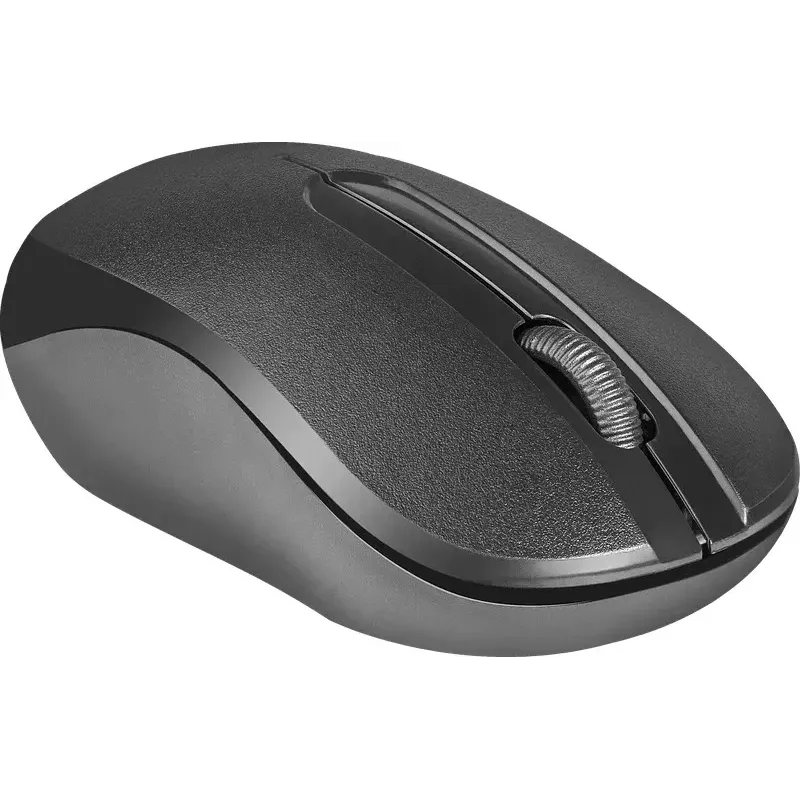 Belaidė optinė pelė DEFENDER HIT MM-495 RF, ambidekstrinė, 1600 DPI, USB RF imtuvas, juoda